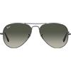 Ray-Ban RB3025 Aviator Large Metal Asian Fit 004/71 - Occhiali da sole unisex, canna di fucile, 55