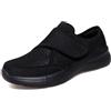 AEHO Scarpe Ortopediche Donna Scarpe Piedi Gonfi Donna Pantofole per Anziani Donna Pantofole per Anziani Scarpe Donna Strappo Scarpe per Piedi Gonfi,Nero,35 EU