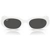 Ray-Ban Occhiali da sole ovali Rb4441d, Beige opale/Marrone chiaro, 53 mm
