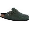 Scholl DAKOTA MAN Calzature Pantofole Ciabatte Uomo in Feltro Riciclato e Microfibra Color Dk Green Size 40