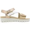 ENVAL SOFT 7790322 Sandalo Donna col Beige in Vera Pelle Comodo Zeppa 4,5 CM Made in Italy Beige 37