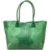 Chicca Borse Borsa a Spalla Shopper Grande da Donna in Pelle (Pitonato Fango)