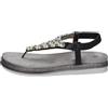 inblu Sandali Infradito Gioiello con Elastico, Donna, Nero, 36 EU