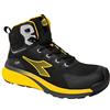 Diadora Utility Vortex da2 Mid s3s sc SR HRO ESD, Scarpe da Lavoro Unisex (C0401 - Nero/Giallo Utility, Sistema Taglie Calzature EU, Adulto, Uomo, Numero, Media, 43)