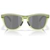 Oakley Oo9503 Frogskins Range XL Occhiali da sole rotondi, Felce opaca/Felce trasparente/Prizm Black, 58 mm