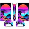YLMKMVLCZC Pelle Decalcomania Per PS5 Slim Skin Digital Edition Console E Controller Vinyl Cover Skins Wraps Resistente Ai Graffi Compatibile Con 68734 Avvolgimento Della Pelle