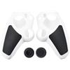 JZ Anti-Slip PS5 Controller Caso, Morbida Gomma Caso Protector Per ps5, Silicone PS5 Controller Cover con Pollice Grip Gaps Lavabile -White