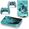 GALSOR Protettivo Per PS5 Skin Disc Edition Anime Console E Controller Vinile Cover Wraps Per PS 5 Version 43042 Senza Bolle E Senza Residui