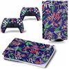 PDURMBUAB Nessuna Schiuma Nessuna Bolla Per PS5 Skin Disc Edition & Digital Console E Controller Vinyl Cover Skins Wraps Resistente Ai Graffi, Compatibile Con 350116(Disc Version)