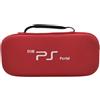Generic aCustodia rigida il lettore remoto per Playstation Portal, custodia protettiva da viaggio, borsa di stoccaggio per gli accessori del portale per PS (Rosso)