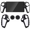 Hesupy Custodia protettiva in silicone per PlayStation Portal, custodia protettiva antiscivolo per controller ergonomica, con 2 tappi per impugnatura per pollice, accessori per videogiochi PS Portal (nero)