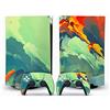 PDURMBUAB Nessuna Schiuma Nessuna Bolla Decal Skin Per PS 5 Disk Edition Console 2 Controller Vinile Cover Wraps Per PS5 Disc Version 32085