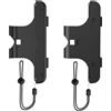 Generico 2Pcs Gamepad cinturino da polso per Switch 2 per Joy-con maniglia Anti-Lost cinturino controller cinturino da polso per Switch 2 Accessori (Nero)