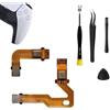 MYPUQIAO 1 set di cavi flessibili di ricambio per microfono PS5 V2 2.0 BDM-020, maniglia sinistra e destra, nastro interno per microfono, Playstation 5 altoparlante L R cavo connettore controller