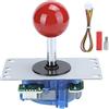 OPSDKVKS Joystick per console di gioco Fighting Machine, gamepad joystick ad alta sensibilità, controller di gioco senza ritardi con barra di metallo e materiale ABS, joystick (Rossa)