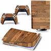 PDURMBUAB Nessuna Schiuma Nessuna Bolla Per PS5 Skin Disc Edition & Digital Console E Controller Vinyl Cover Skins Wraps Resistente Ai Graffi, Compatibile Con 351498(Disc Version)