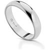 Donipreziosi Fedina Personalizzabile in Argento 925 con Incisione Nome e Data - Anello Fidanzamento Lui e Lei - Fedina Personalizzata Uomo Donna - Regalo San Valentino, Anniversario - Argento