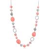 FULU AUTUMN Collana di perle lunga in argento - Collana boheme con cristalli e perle in pietra naturale, gioielli fantasia, idea regalo per la festa della mamma, 95 cm, Pietra Cristallo, Senza Gemme