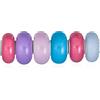 Bling Jewelry Set misto di bundle .925 Sterling Silver Core opaque Blue Purple Pink Lilac Multi Color Murano Glass Pastel Charm Bead Spacer Fits European Bracelet For Women Teen