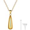 Richsteel Collana Barra Ciondolo Urna per Ceneri Pietra Portafortuna Gatto Cane Commemorativo Nome Personalizzato in 316L Acciaio Inox con Kit di Riempimento