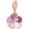 Rosato Charm Donna In Argento Con Simbolo Fiore | Collezione Storie - RZ230