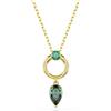 Swarovski Pendente Mesmera, Taglie miste, Verde, Bagno tono oro