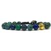 Samsara Bracciale Tibetano in Lapislazzuli Afghano Regolabile 18,5-22,5 cm Perline Naturali 8 mm Filo Cotone Cerato Alta Resistenza Chiusura Ottone Gioiello Artigianale Unisex
