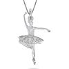inSCINTILLE Collana Ballerina Danza Classica in Argento 925 con Ciondoli Vari Soggetti