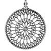 Gioielli Luca Silvestri Pendente donna Argento 925 rosone di Collemaggio L'Aquila 48 mm cod. ADS27
