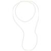 PEARLS & COLORS - Collana lunga con perle coltivate d'acqua dolce semi-barocche, colore: bianco naturale, qualità AAA+ - lunghezza 60 cm, gioiello da donna