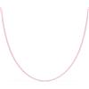 Rerum Gioielli - Collana cuoio rosa - 39cm + 5cm ext.