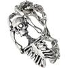 DonDon - Bracciale da uomo in acciaio inox, stile gotico e Acciaio inossidabile, colore: Scheletro, cod. E17_us