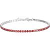 LES FOLIES DI PAOLA GRIECO Bracciale Unisex Tennis Rosso in Argento 925 rodiato - Collezione Rainbow Les Folies (16)