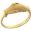 Gioielleria Bucci ANELLO FEDE DI SANTA RITA IN ORO GIALLO 18 KT