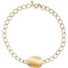 Breil, Collezione B Whiper, Collana Donna in Acciaio Lucido IP Gold, con Maglie Oversize e Affusolate, Elemento Centrale Iconico, Pratica Chiusura a Moschettone, Lunghezza Regolabile Fino a 45cm, Gold