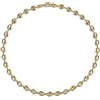 Bling Jewelry Collana Choker In Catena Marina Con Anello A Ancora Placcato In Oro Giallo Per Donne Larga 6 MM E Lunga 15 Pollici