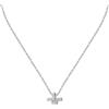 Trussardi Collana da donna con logo a T in acciaio, zirconi - TJAXC13