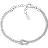 Amen Bracciale da Donna Collezione Nodo d'Amore. Bracciale in Argento 925 rodiato. Lunghezza: 16 + 3 cm. La referenza è BRNOAMBB16
