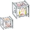 Annmors Quadrato Più Foto Incanti Immagine Personalizzata Incanto 925 Argento Sterlina Perline Adatto Braccialetto Donna Collana Regalo Per Le Donne