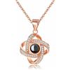 Jeweidea Collana con Foto Personalizzata Collana con Proiezione Foto Dentro Collana con Incisione Personalizzata per Donna Fidanzata Mamma Gioielli Regalo Festa Della Mamma