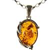 Ciondoli e Pendenti - Cozmos Ciondolo pendente donna in ambra naturale baltica e argento 925 (senza catena)