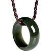 FUISSE 100% naturale Hetian nero verde giada anelli anello giadeite anello di giada maschio e femmina anello di giada anelli regalo giada