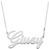 FADA GIOIELLI Collana NOME donna in argento 925% | ciondolo con nome personalizzabile | Made in Italy | (Argento)