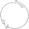 PERIMADE Braccialetto con ciondolo a forma di tulipano in argento Sterling 925 placcato oro con zirconia cubica, regalo per anniversario, compleanno, amicizia, regalo per donne, madri, mogli, figlie