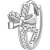 Rosato Mono Orecchino Donna In Argento Con Simbolo Fiocco | Collezione Allegra - RZO063R