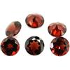 Jaipur Gems Mart AAA 2,5 mm naturale calibrato granato mozambico taglio brillante rotondo sfaccettato gemma | Granato rosso non trattato | Lotto all'ingrosso rotondo da 2,5 mm | Pietra preziosa sciolta, Granato