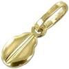 oro 18 kt CIONDOLO CHICCO DI CAFFE' IN ORO GIALLO 18 KT + COLLANA LACCIO OMAGGIO - Oro giallo 18 kt