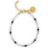 SINGULARU - Bracciale Altea Ice. Acciaio con Placcatura in oro 18 kt e Pietra naturale. Gioielli da donna.