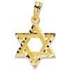Sebaoth Ciondolo Stella di David Ebraica - Oro Sterling 18 K - 20 mm