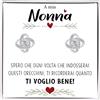 Bramart Orecchini Nodo Donna Nonna con finitura in Oro bianco 18k Regalo nonne Idea per lei Compleanno, Natale - Cofanetto con DEDICA incluso. (Orecchini Nodo Argento - Nonna)